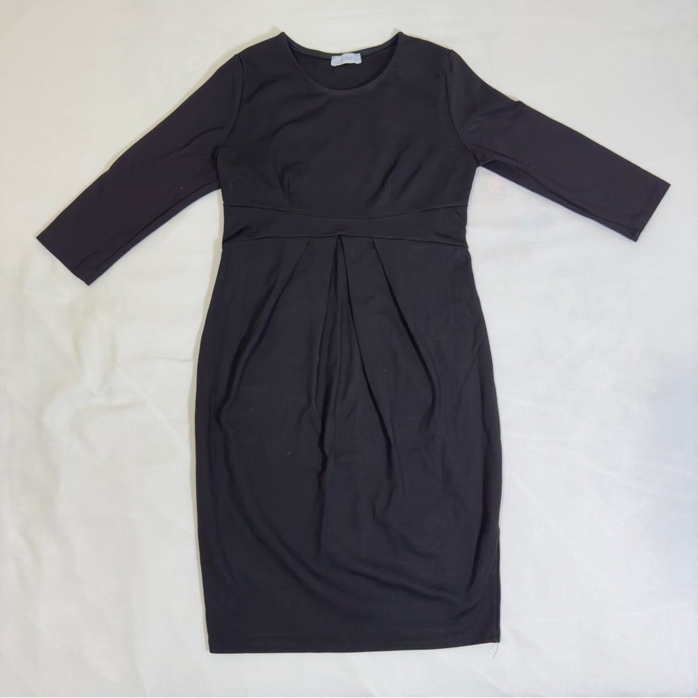 La Clef Navy Blue Maternity Dress (Size Medium)